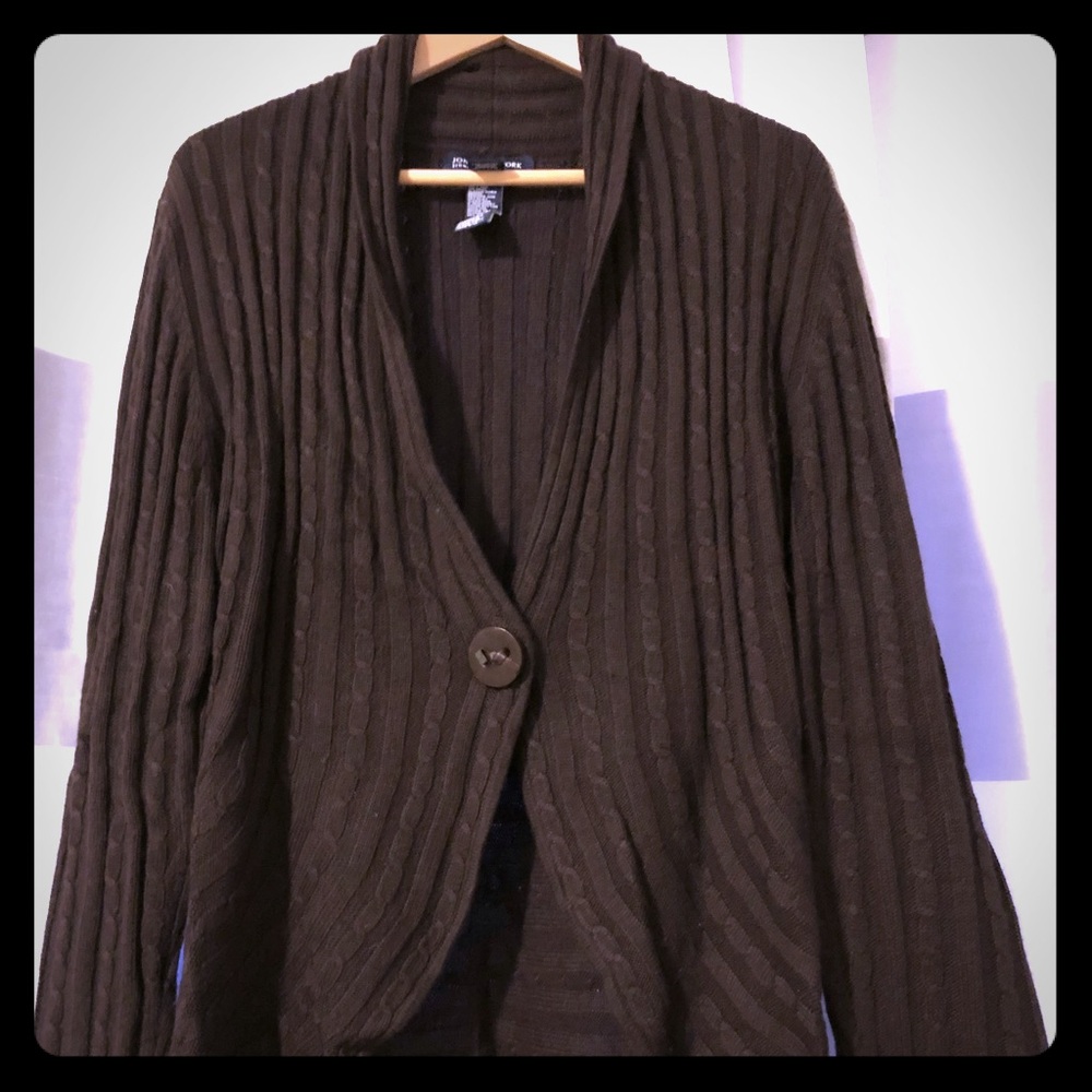 Brown cardigan